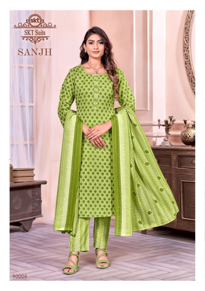 SKT Sanjh Digital Printed Cotton Dress Material Wholesale Clothing Suppliers In India